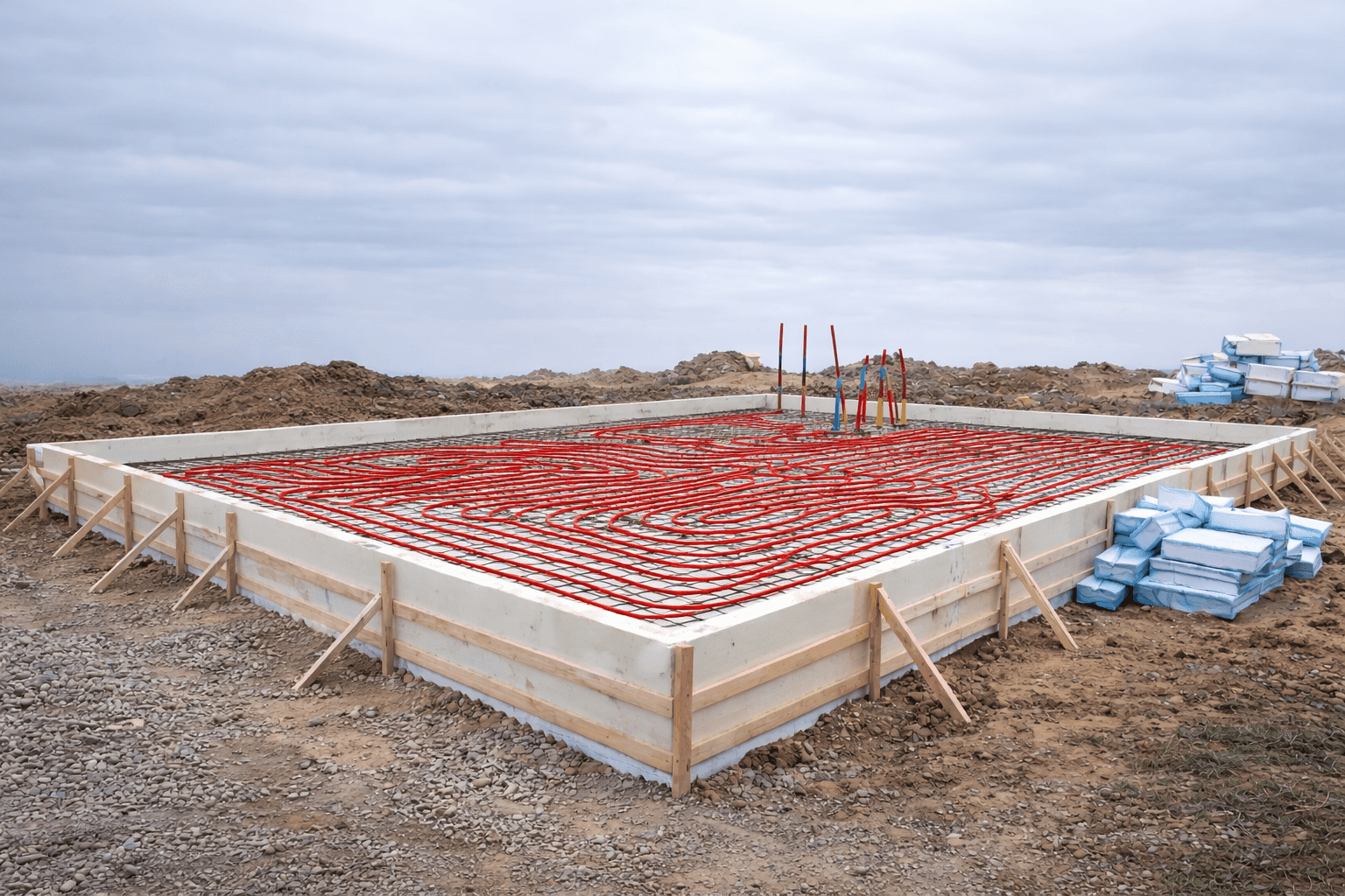 Foundation construction progress - stage 2